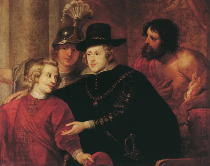 Kardinal Infant Ferdinand nimmt Abschied von seinem Bruder König Philipp IV - Peter Paul Rubens