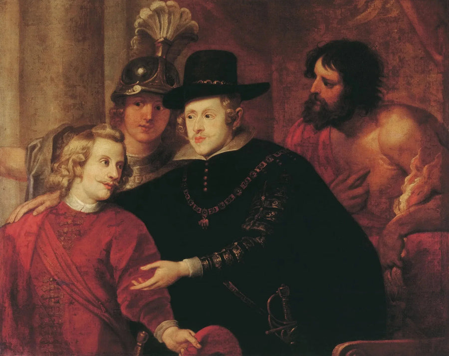 Kardinal Infant Ferdinand nimmt Abschied von seinem Bruder König Philipp IV - Peter Paul Rubens