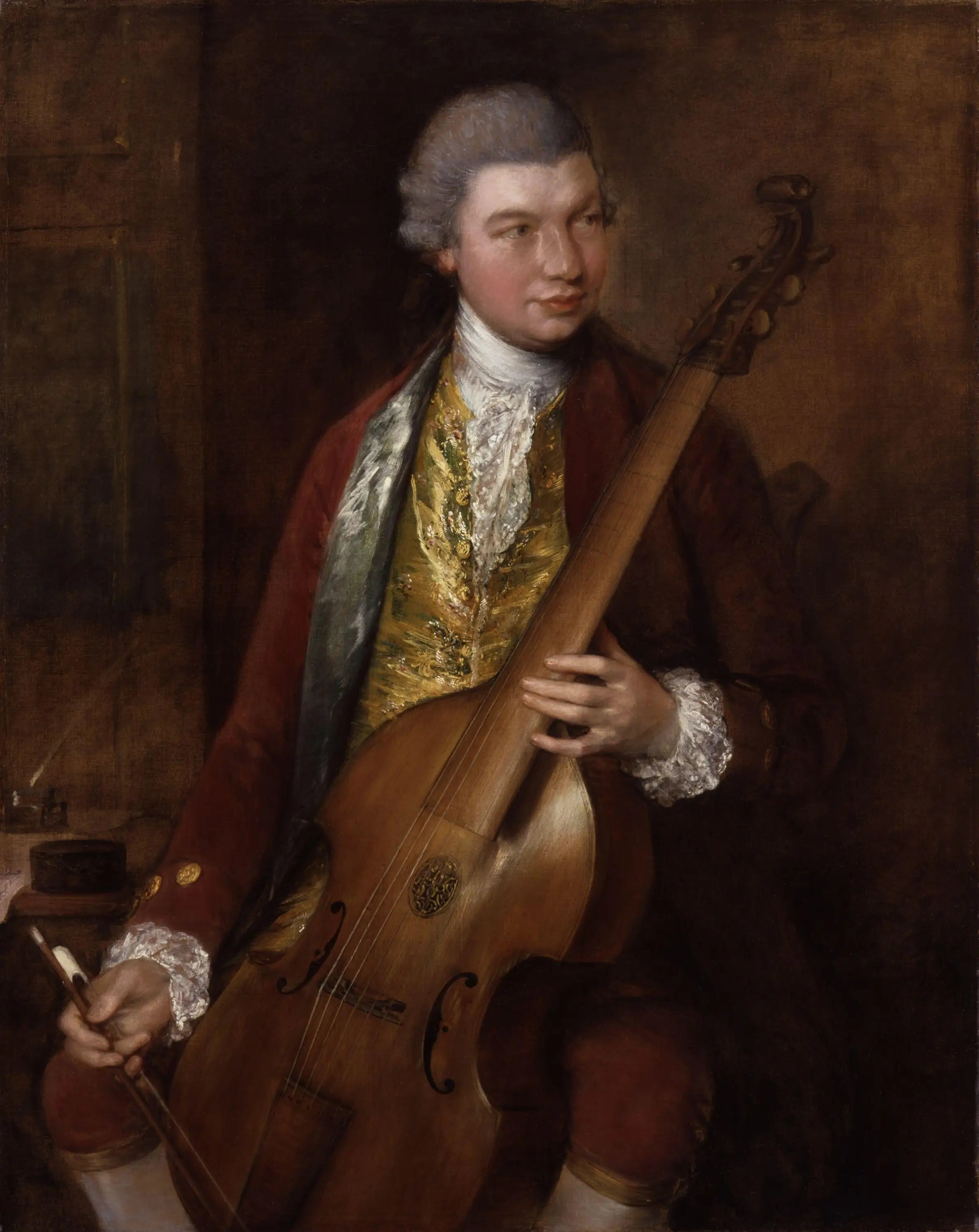 Karl Friedrich Abel - Thomas Gainsborough image 1 reproduction de peinture à l’huile