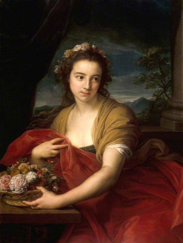 Katherine Durnford, später Mme Utrick Fetherstonhaugh, in der Rolle der Flora - Pompeo Batoni