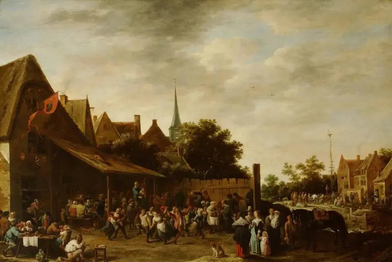 Kirmes vor einer Gaststätte - David Teniers der Jüngere