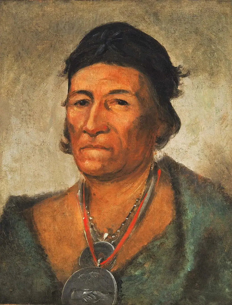 Ko-mán-i-kin, Große Welle, un chef ancien et distingué - George Catlin