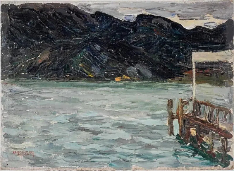 Kochel, See und Steg I - Vassily Kandinsky