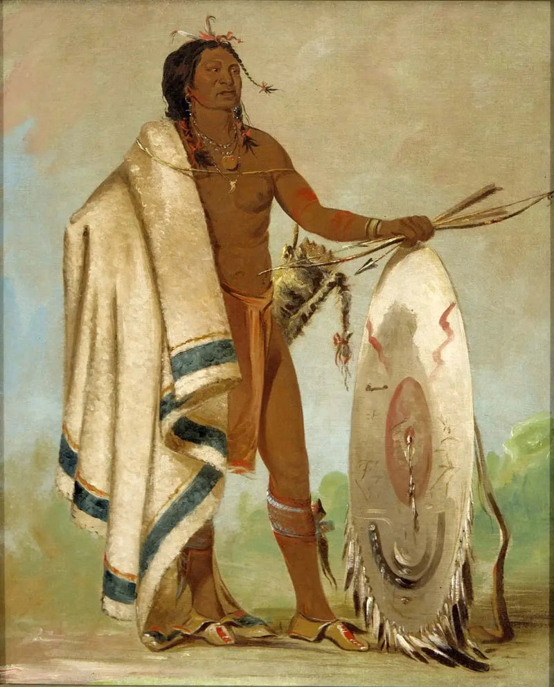 Kotz-a-tó-ah, Rauchschild, ein distinguierter Krieger - George Catlin