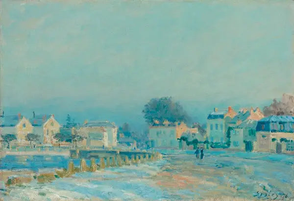 Der Tränke in Marly-Le-Roi, weiße Gelee - Alfred Sisley