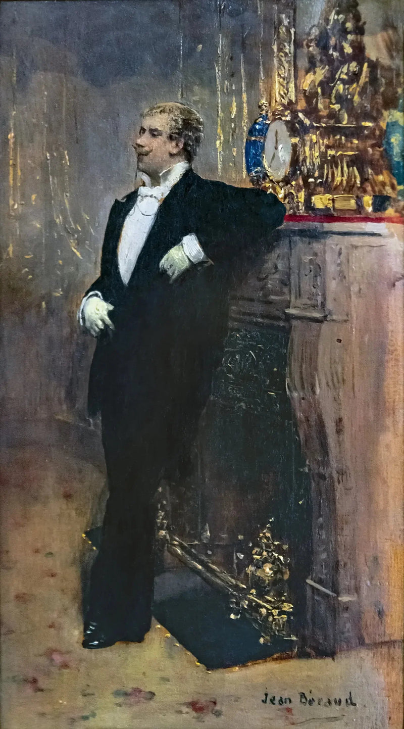 Der Schauspieler Coquelin aîné lehnte an - Jean Béraud