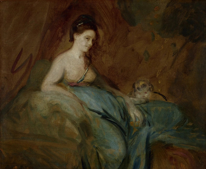 Die Schauspielerin Kitty Fisher in der Rolle der Danae - Joshua Reynolds