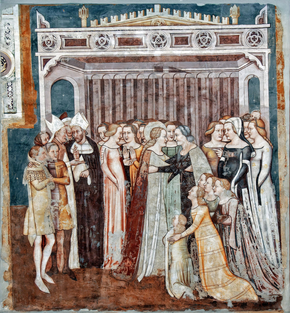 L'adieu d'Ursule à sa mère (Histoires de Sainte Ursule) - Tomaso da Modena image 1 reproduction artisanale de tableau