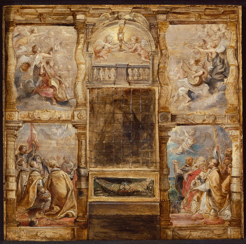 Die Anbetung der Eucharistie - Peter Paul Rubens