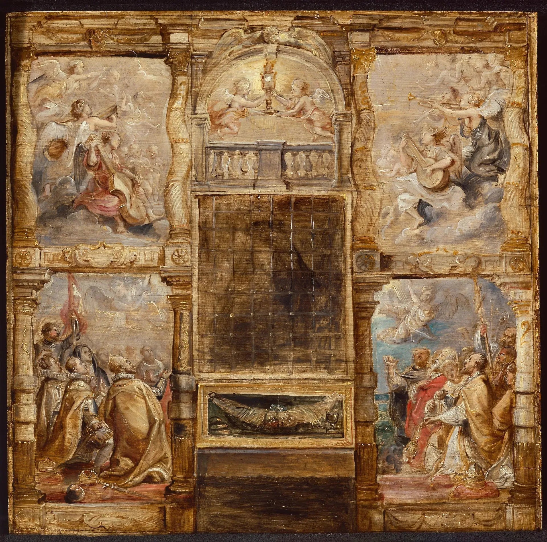 L'Adoration de l'Eucharistie - Peter Paul Rubens image 1 copie peinte à la main à l’huile