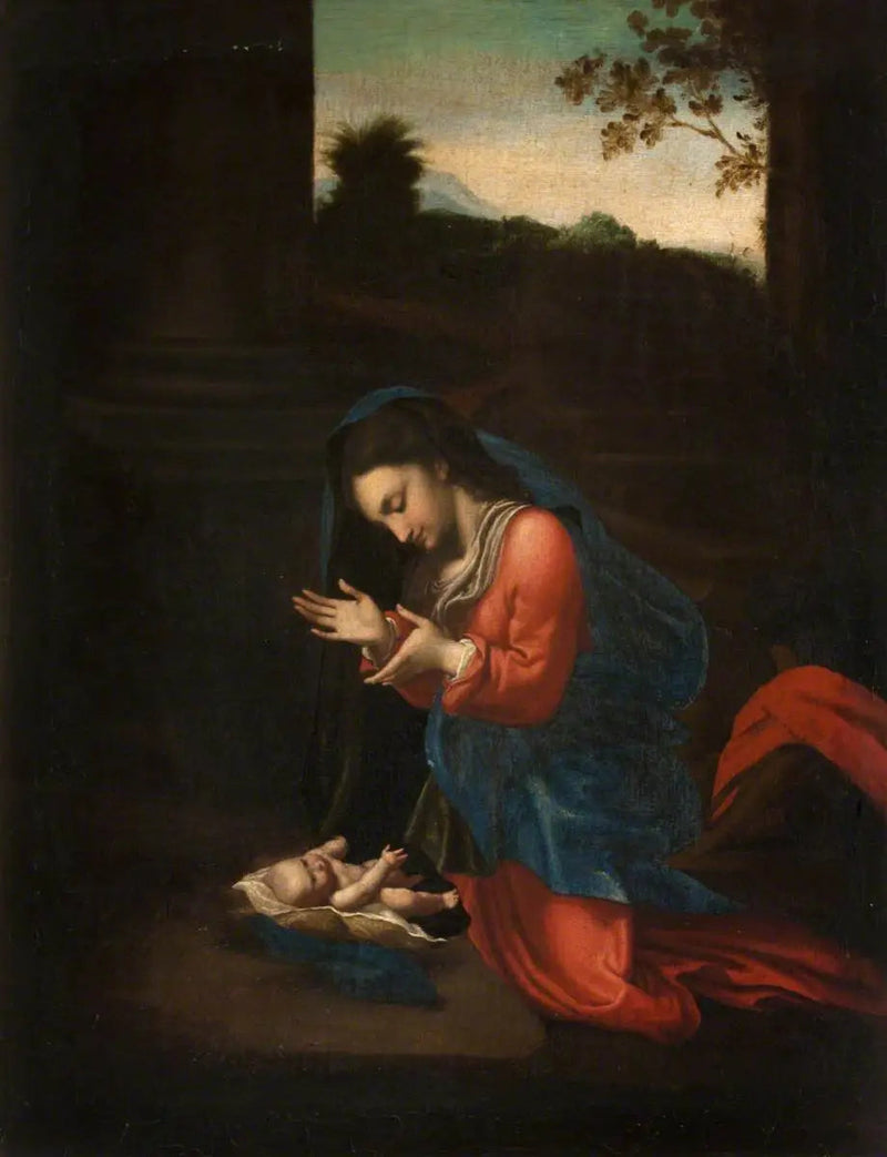 Anbetung der Jungfrau - Antonio da Correggio