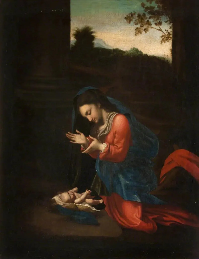 Anbetung der Jungfrau - Antonio da Correggio