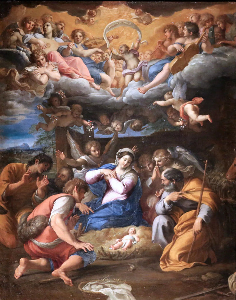 Die Anbetung der Hirten - Annibale Carracci