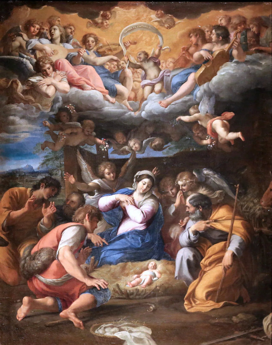 Die Anbetung der Hirten - Annibale Carracci