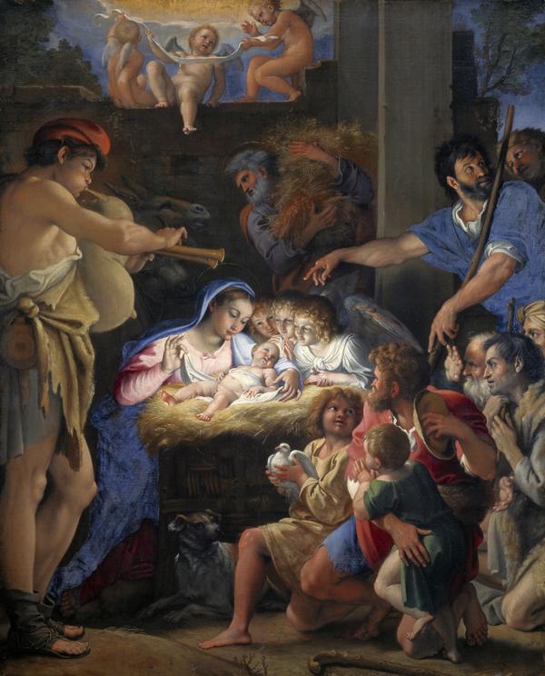 Die Anbetung der Hirten - Domenichino