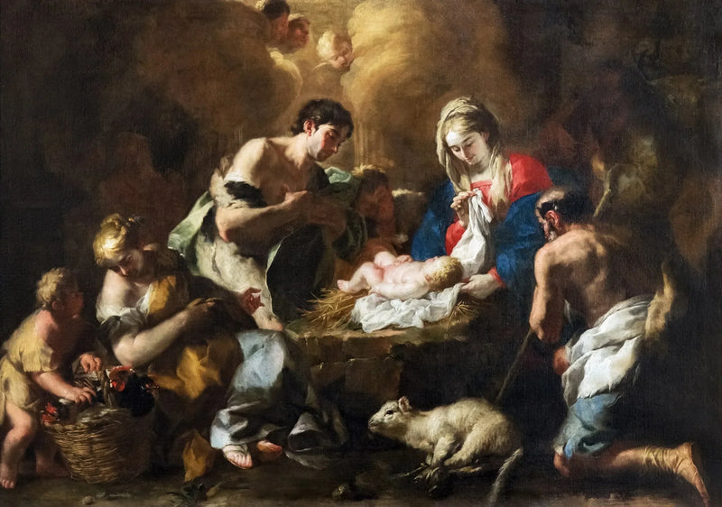 Die Anbetung der Hirten - Francesco Solimena