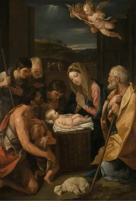 Die Anbetung der Hirten - Guido Reni