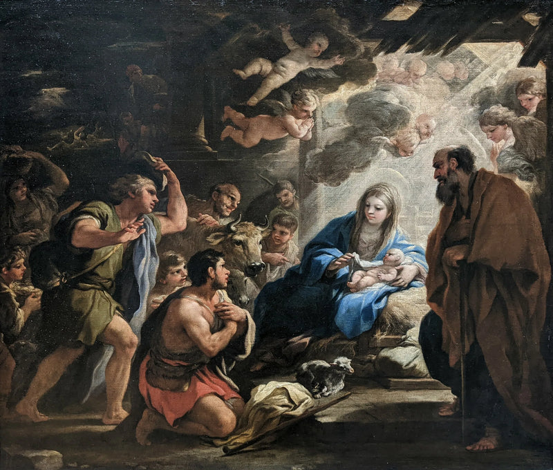 Die Anbetung der Hirten - Luca Giordano