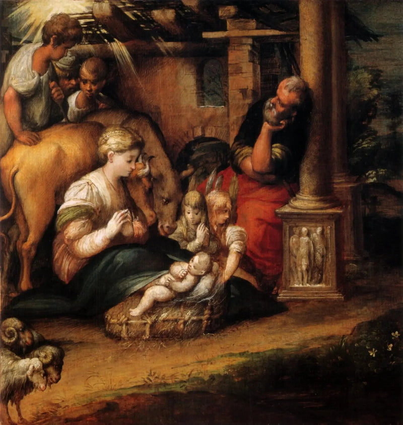 Die Anbetung der Hirten - Parmigianino