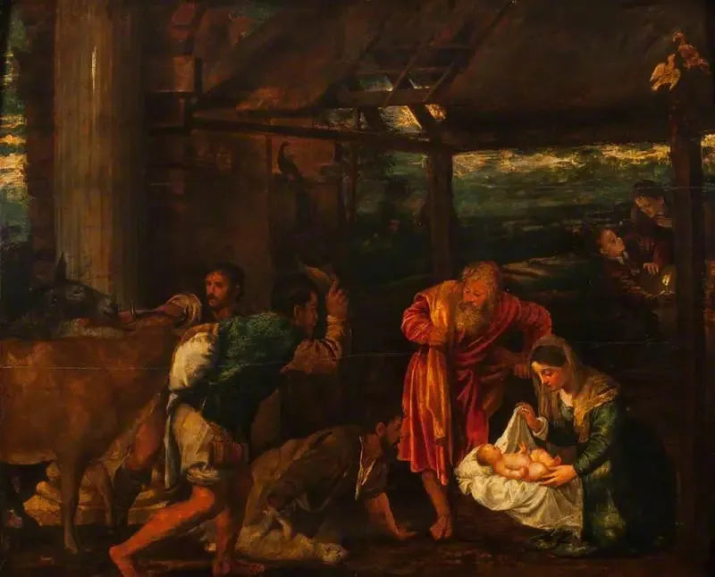 Anbetung der Hirten - Titian