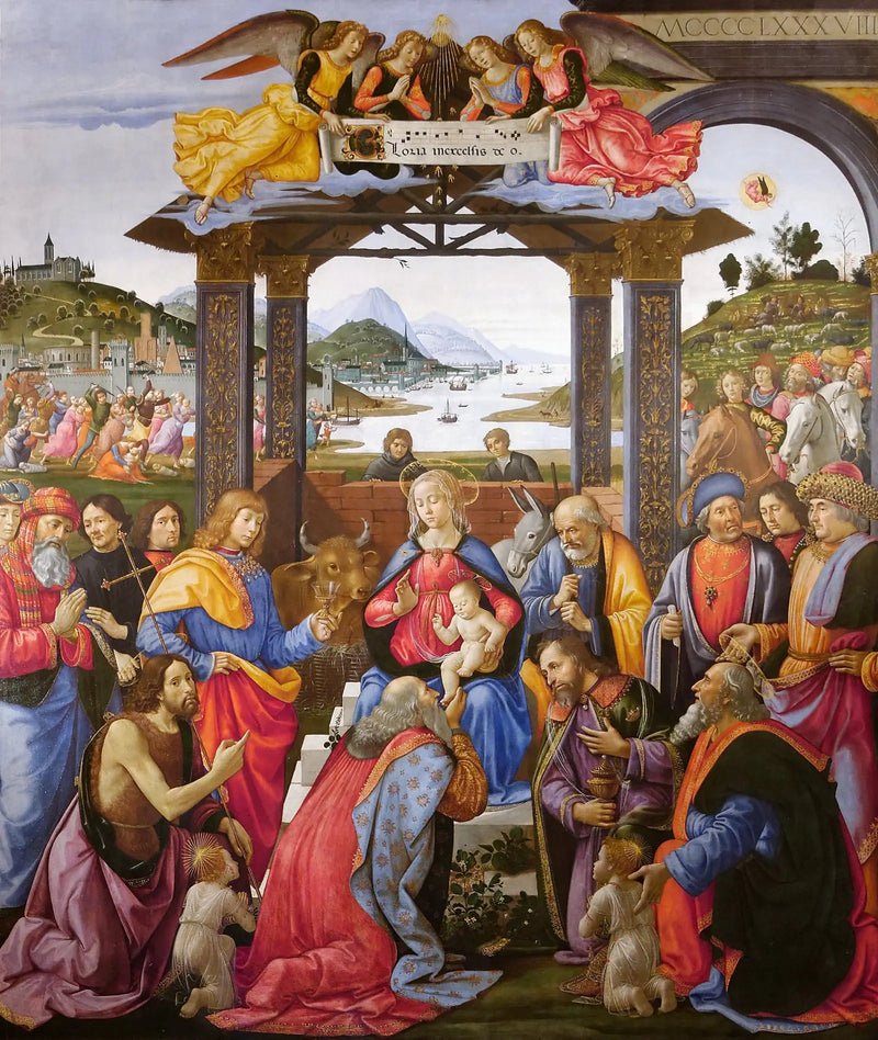 Anbetung der Weisen - Domenico Ghirlandaio