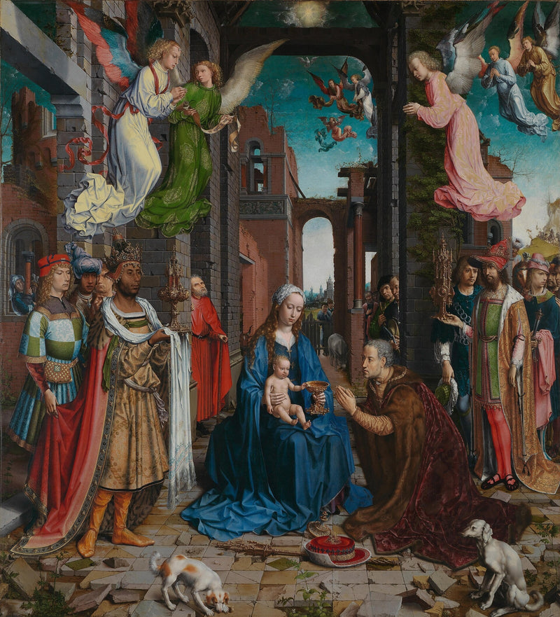 Die Anbetung der Könige - Jan Gossaert