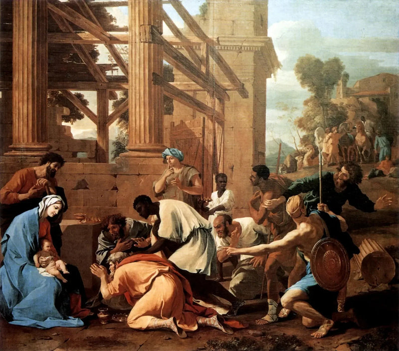 Anbetung der Magier - Nicolas Poussin