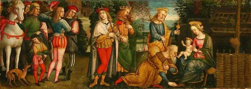 Anbetung der Heiligen Drei Könige - Pietro Perugino