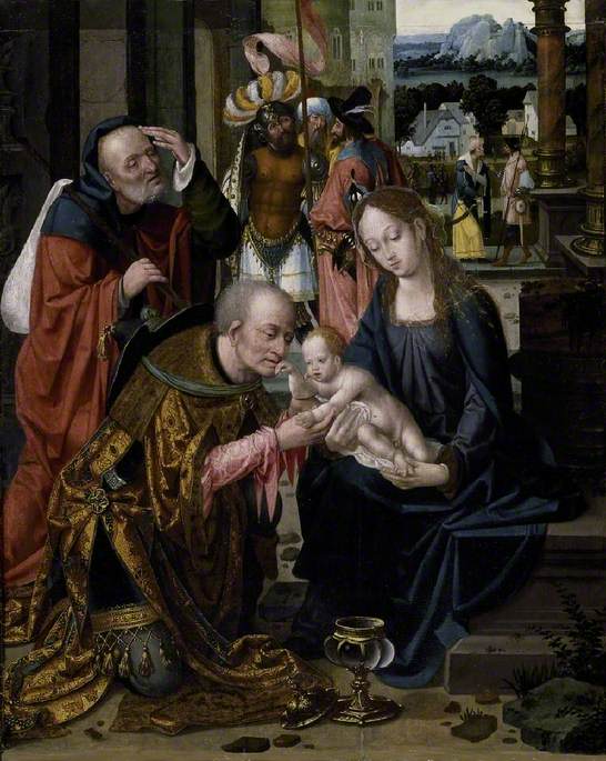 Anbetung der Könige - Joos van Cleve
