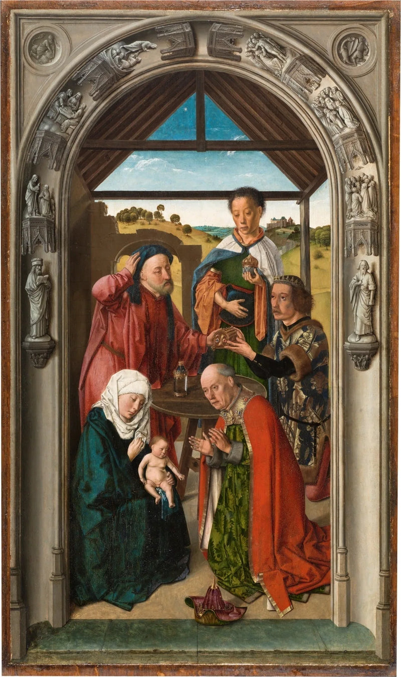 Anbetung der Heiligen Drei Könige - Dirk Bouts