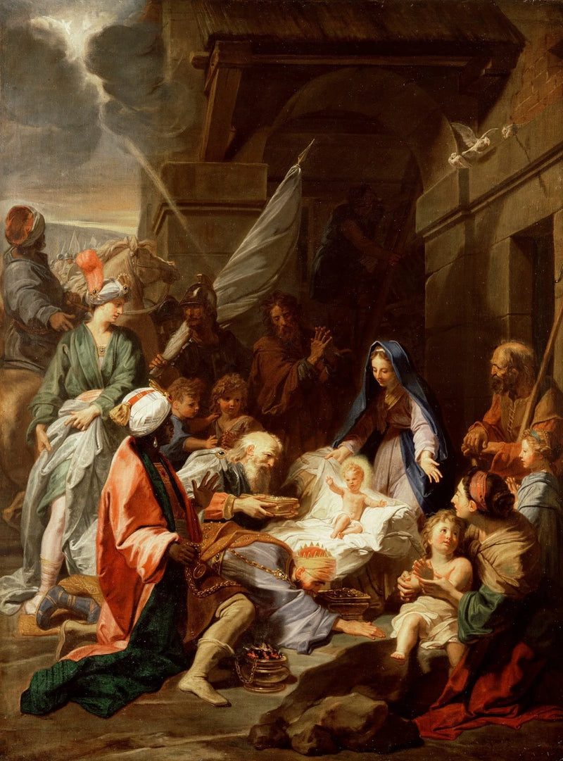Die Anbetung der Heiligen Drei Könige - Jean-Baptiste Jouvenet