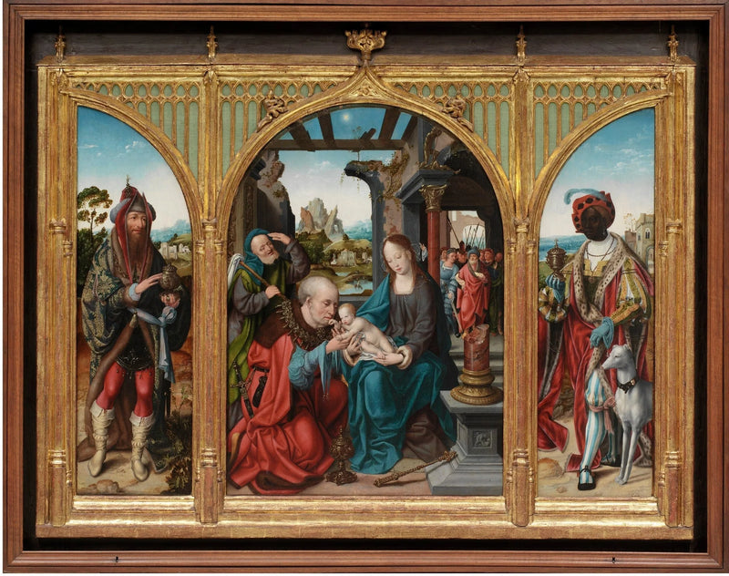 Anbetung der Heiligen Drei Könige - Joos van Cleve