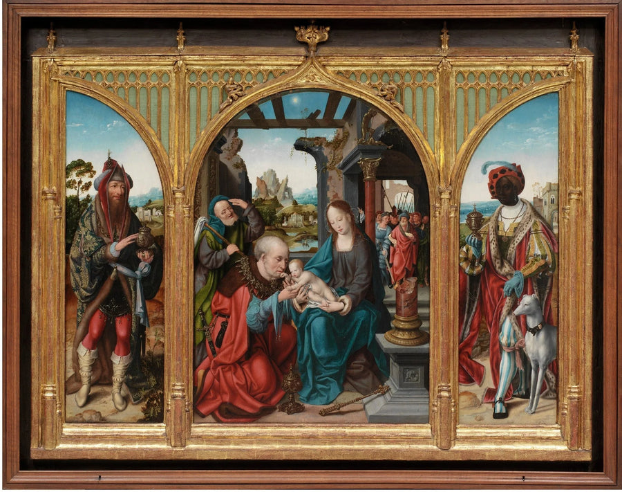 Anbetung der Heiligen Drei Könige - Joos van Cleve