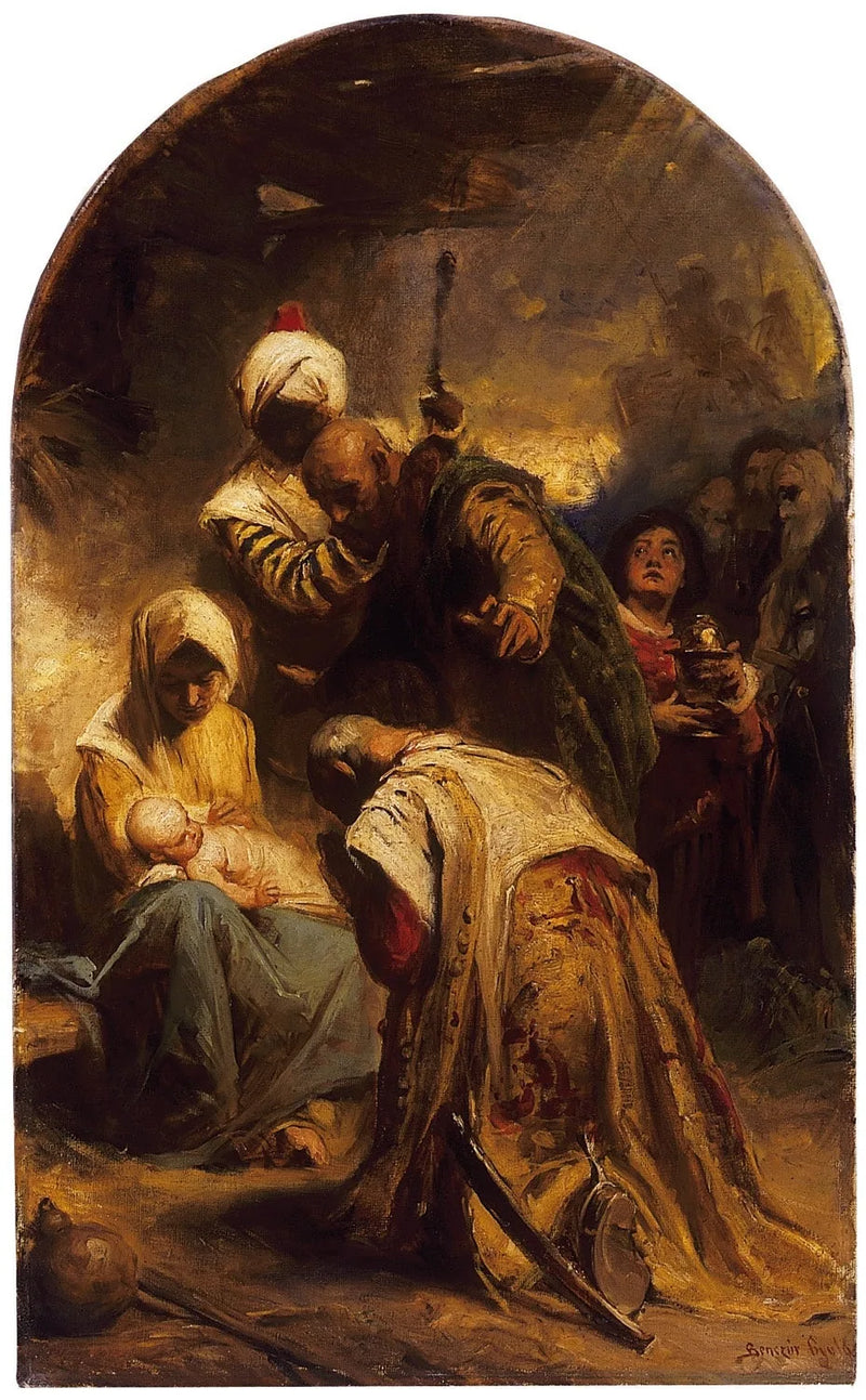 L'Adoration des trois Rois - Gyula Benczúr
