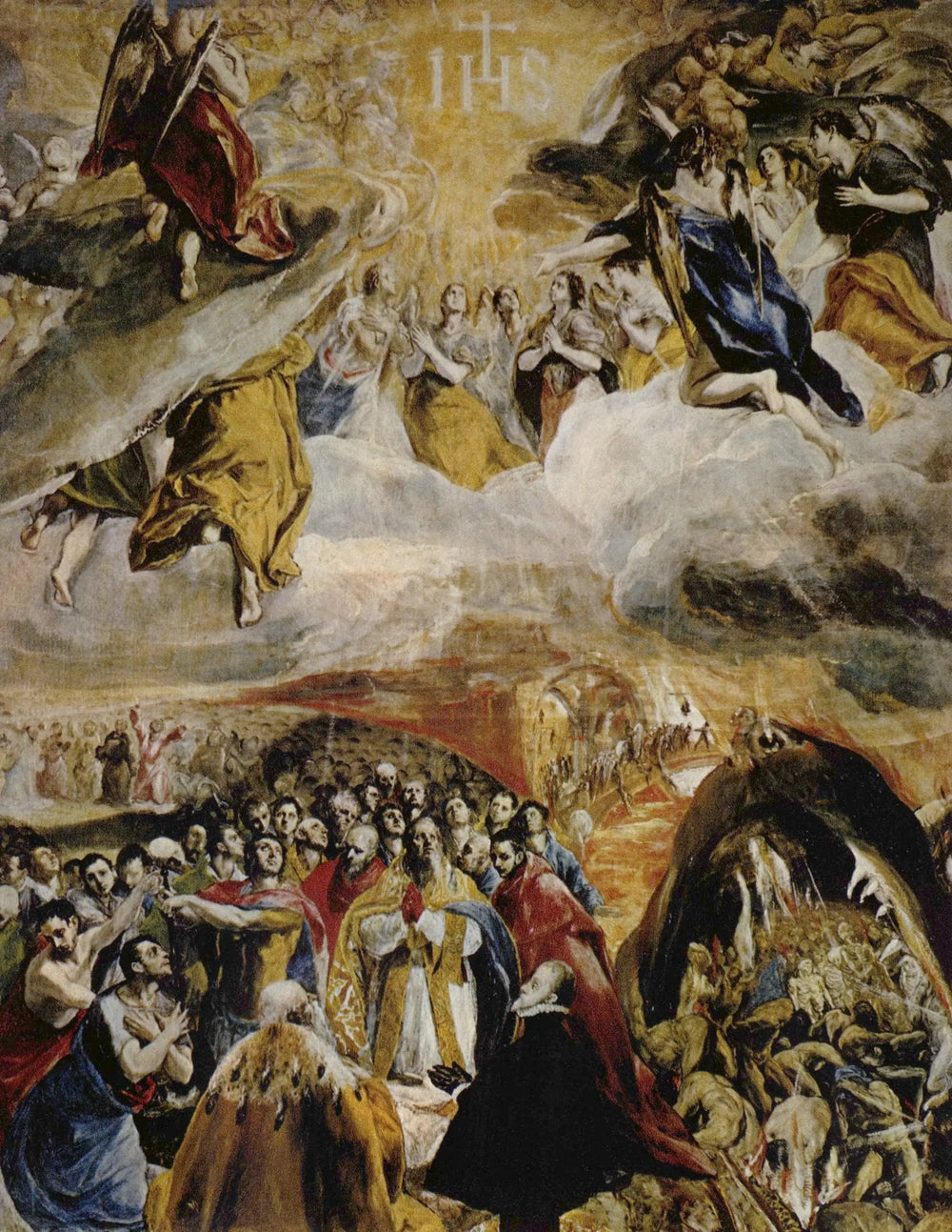 L'adoration du nom de Jésus - El Greco image 1 copie de tableau peinte à la main