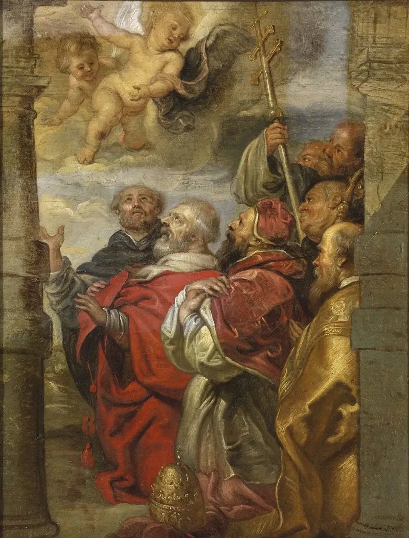 Die Anbetung des Allerheiligsten durch die kirchliche Hierarchie - Peter Paul Rubens