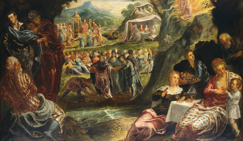 Die Anbetung des goldenen Kalbes - Jacopo Tintoretto