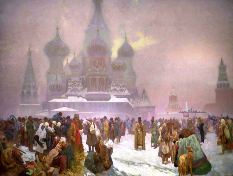 Die Befreiung der russischen Bauern - Alphonse Mucha