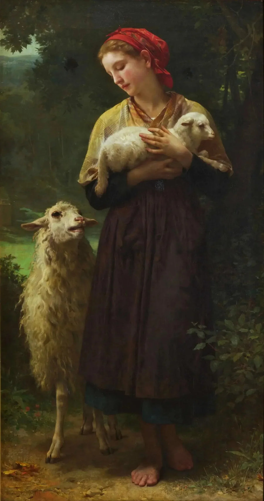 Das neugeborene Lamm - Bouguereau