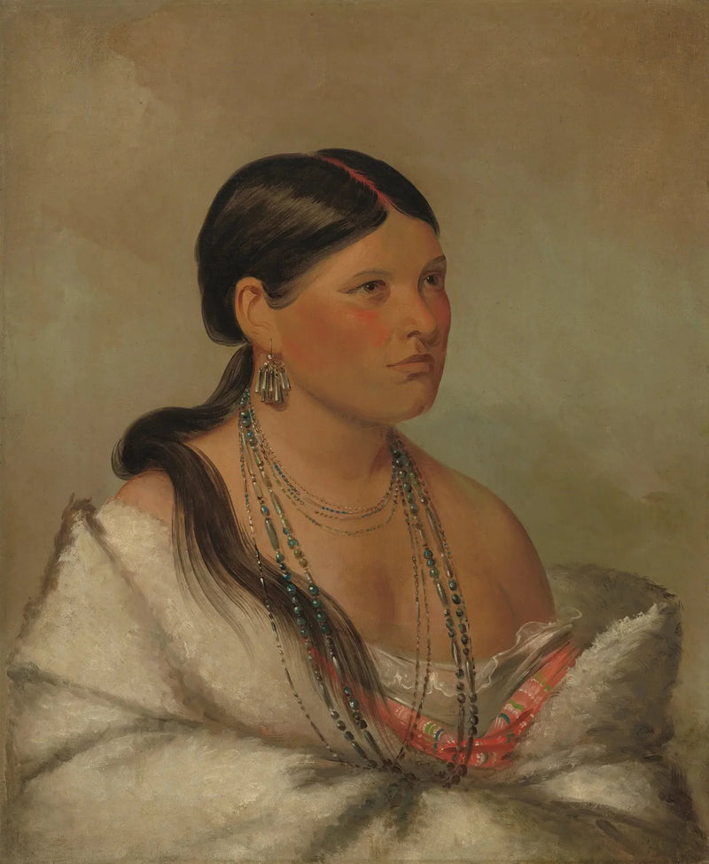 Die weibliche Adler - Shawano - George Catlin