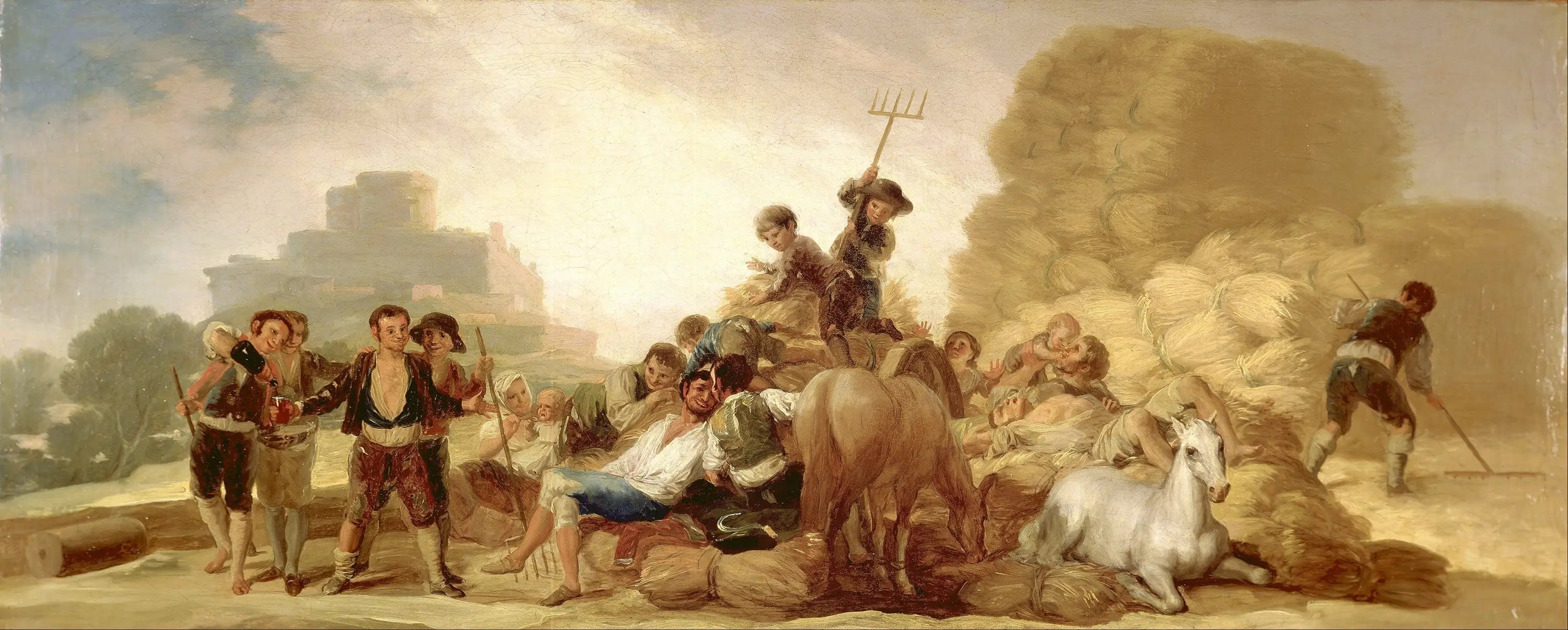 L'aire de battage - Francisco de Goya image 1 tableau peint à l’huile sur toile