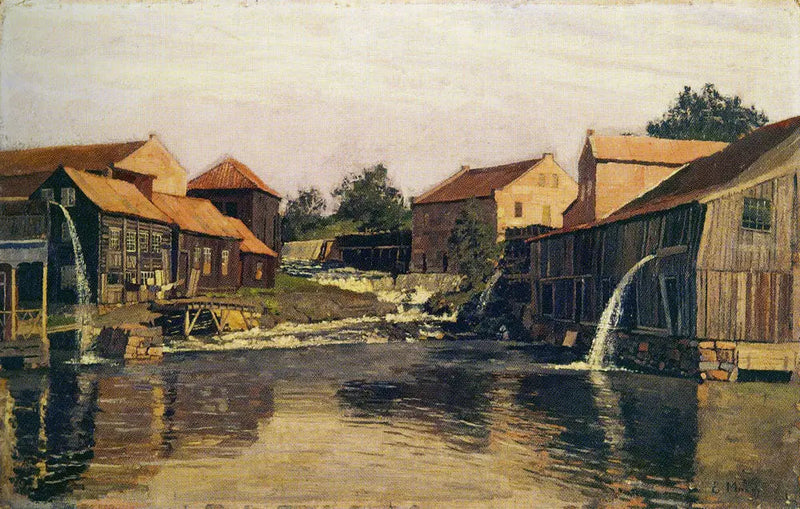 Die Akerselva bei Nedre Foss - Edvard Munch
