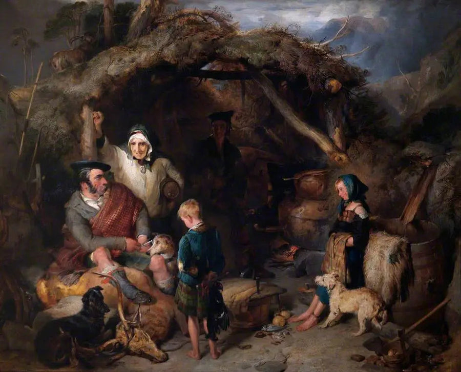 Der illegale Whisky-Destillationsapparat der Highlands - Edwin Henry Landseer