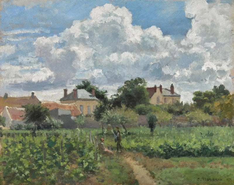 Die Weinbergallee in Pontoise - Camille Pissarro