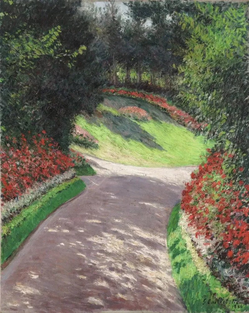Der Gartenweg - Gustave Caillebotte