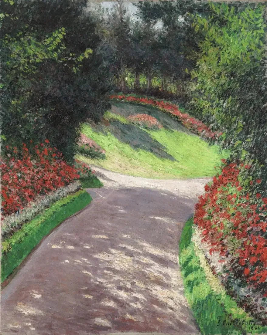 Der Gartenweg - Gustave Caillebotte