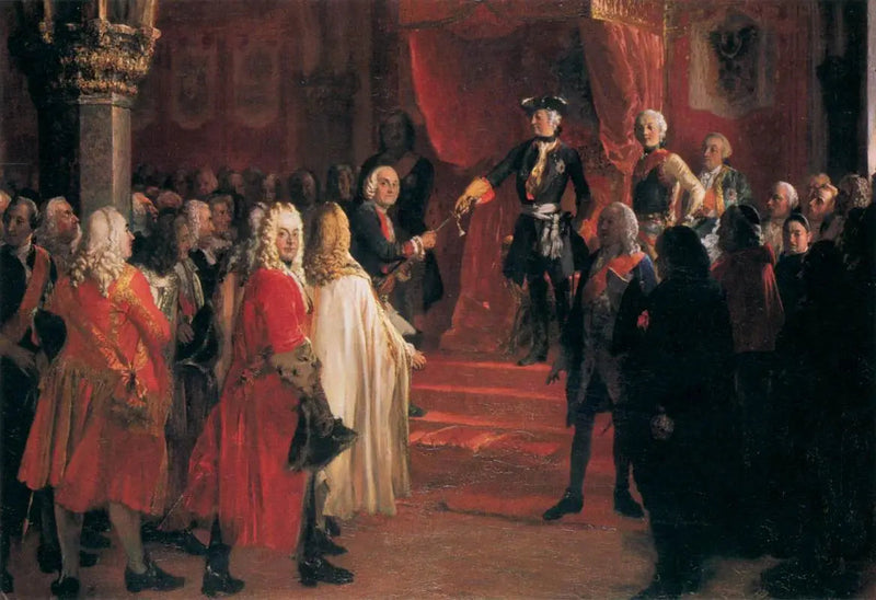 Die Treue des Schlesischen Landtags vor Friedrich II. in Breslau - Adolph von Menzel