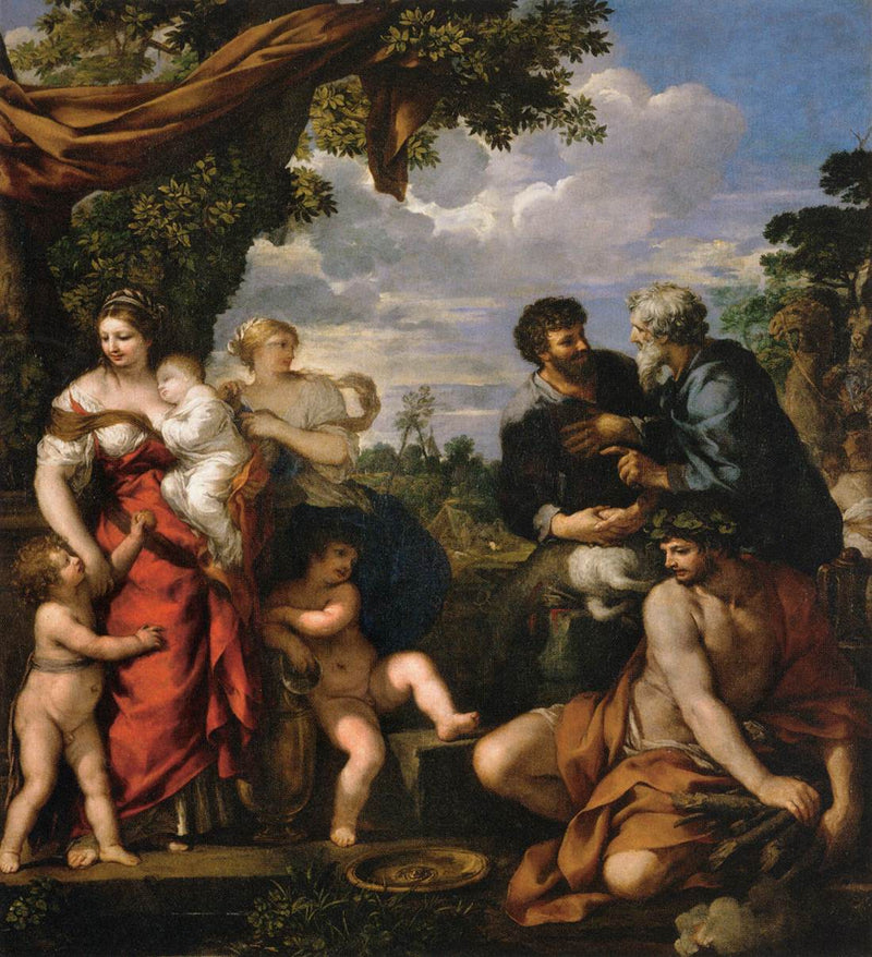 Die Allianz von Jakob und Laban - Pietro da Cortona