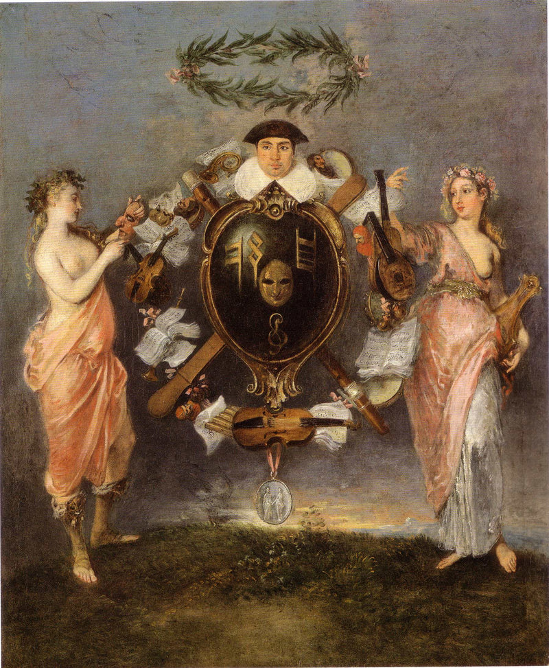 Die Allianz von Musik und Komödie - Antoine Watteau