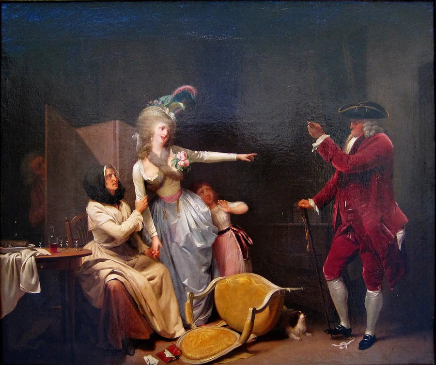 Der eifersüchtige Liebhaber - Louis-Léopold Boilly
